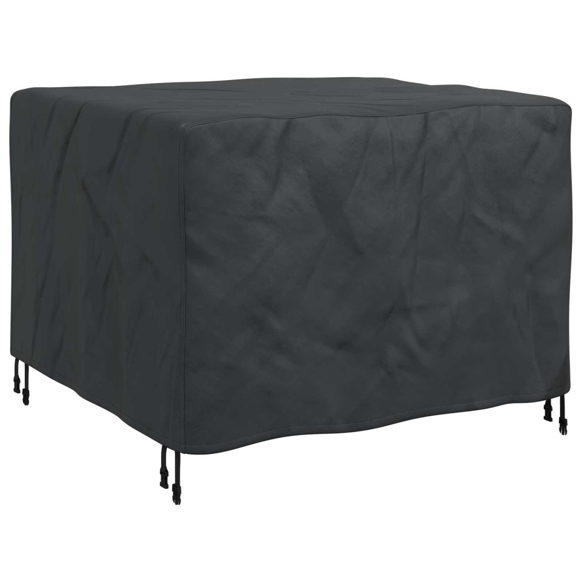vidaXL Κάλυμμα επίπλων Μονόχρωμο Μαύρο 113 x 113 x 73 cm 210D