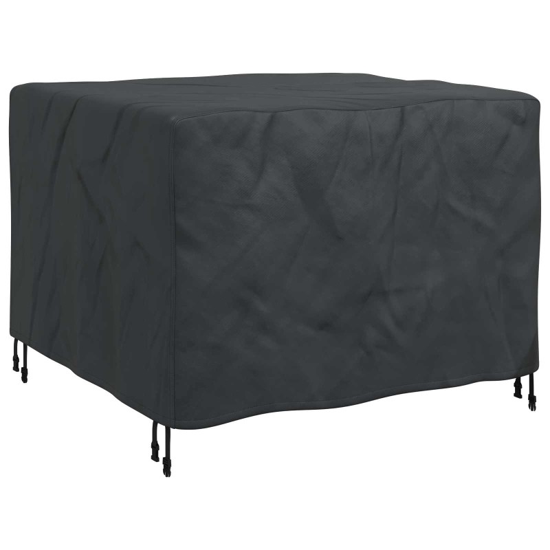 vidaXL Κάλυμμα επίπλων Μονόχρωμο Μαύρο 113 x 113 x 73 cm 210D