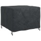 vidaXL Κάλυμμα επίπλων Μονόχρωμο Μαύρο 113 x 113 x 73 cm 210D