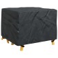vidaXL Κάλυμμα επίπλων Μονόχρωμο Μαύρο 113 x 113 x 73 cm 210D
