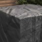 vidaXL Κάλυμμα επίπλων Μονόχρωμο Μαύρο 113 x 113 x 73 cm 210D