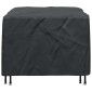 vidaXL Κάλυμμα επίπλων Μονόχρωμο Μαύρο 113 x 113 x 73 cm 210D