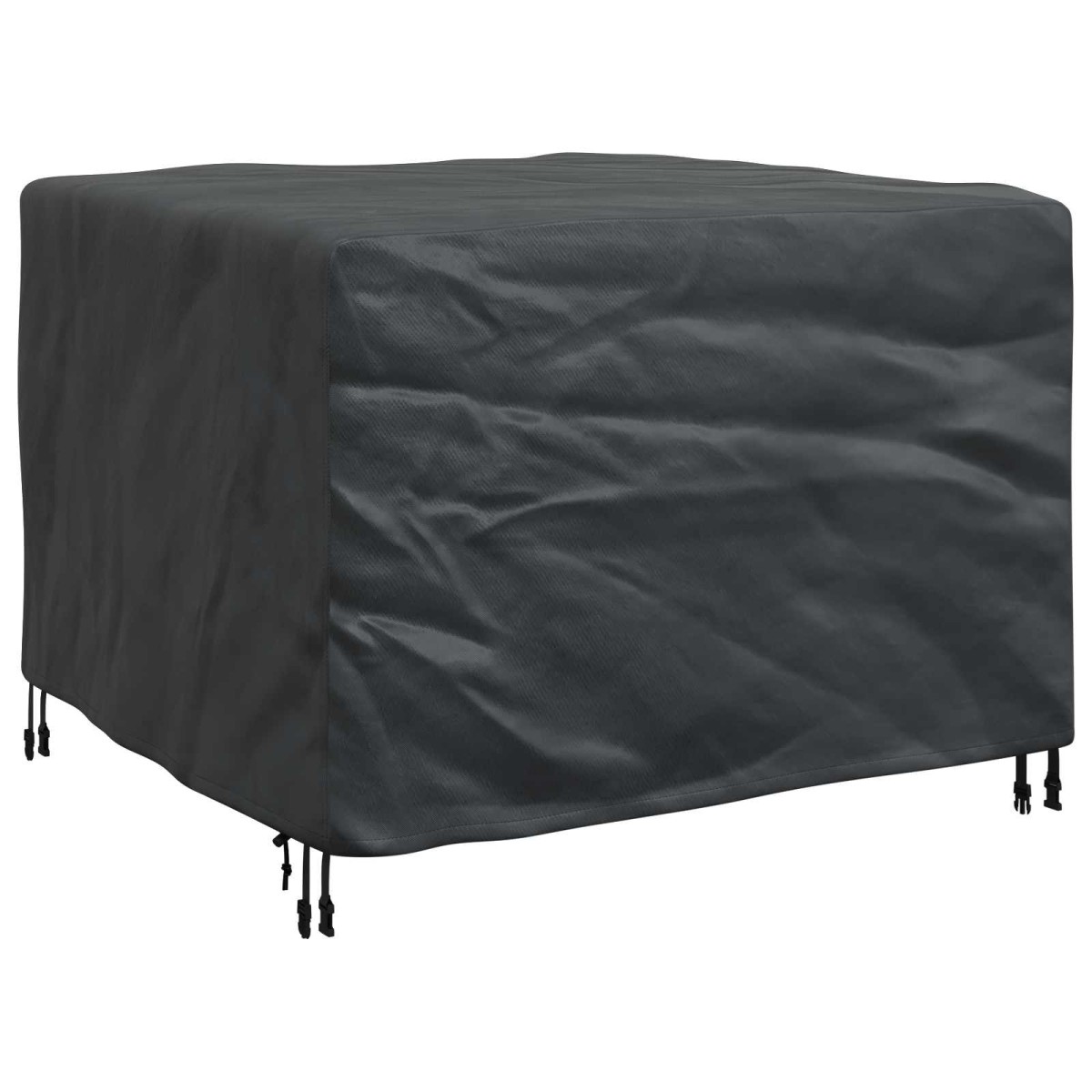 vidaXL Κάλυμμα επίπλων Μονόχρωμο Μαύρο 113 x 113 x 73 cm 210D