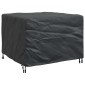 vidaXL Κάλυμμα επίπλων Μονόχρωμο Μαύρο 113 x 113 x 73 cm 210D