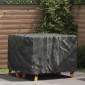 vidaXL Κάλυμμα επίπλων Μονόχρωμο Μαύρο 113 x 113 x 73 cm 210D