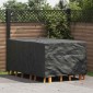vidaXL Κάλυμμα επίπλων Μονόχρωμο Μαύρο 143 x 225 x 90 εκ. 210D