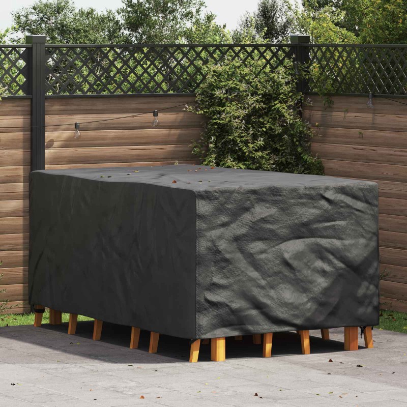 vidaXL Κάλυμμα επίπλων Μονόχρωμο Μαύρο 143 x 225 x 90 εκ. 420D