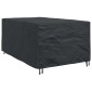 vidaXL Κάλυμμα επίπλων Μονόχρωμο Μαύρο 143 x 225 x 90 εκ. 600D