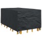 vidaXL Κάλυμμα επίπλων Μονόχρωμο Μαύρο 143 x 225 x 90 εκ. 600D