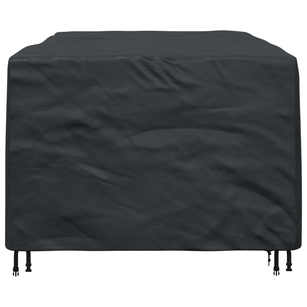 vidaXL Κάλυμμα επίπλων Μονόχρωμο Μαύρο 143 x 225 x 90 εκ. 600D