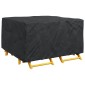 vidaXL Κάλυμμα επίπλων Μονόχρωμο Μαύρο 150 x 150 x 75 cm 210D