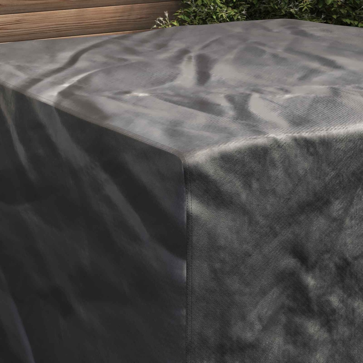 vidaXL Κάλυμμα επίπλων Μονόχρωμο Μαύρο 150 x 150 x 75 cm 210D