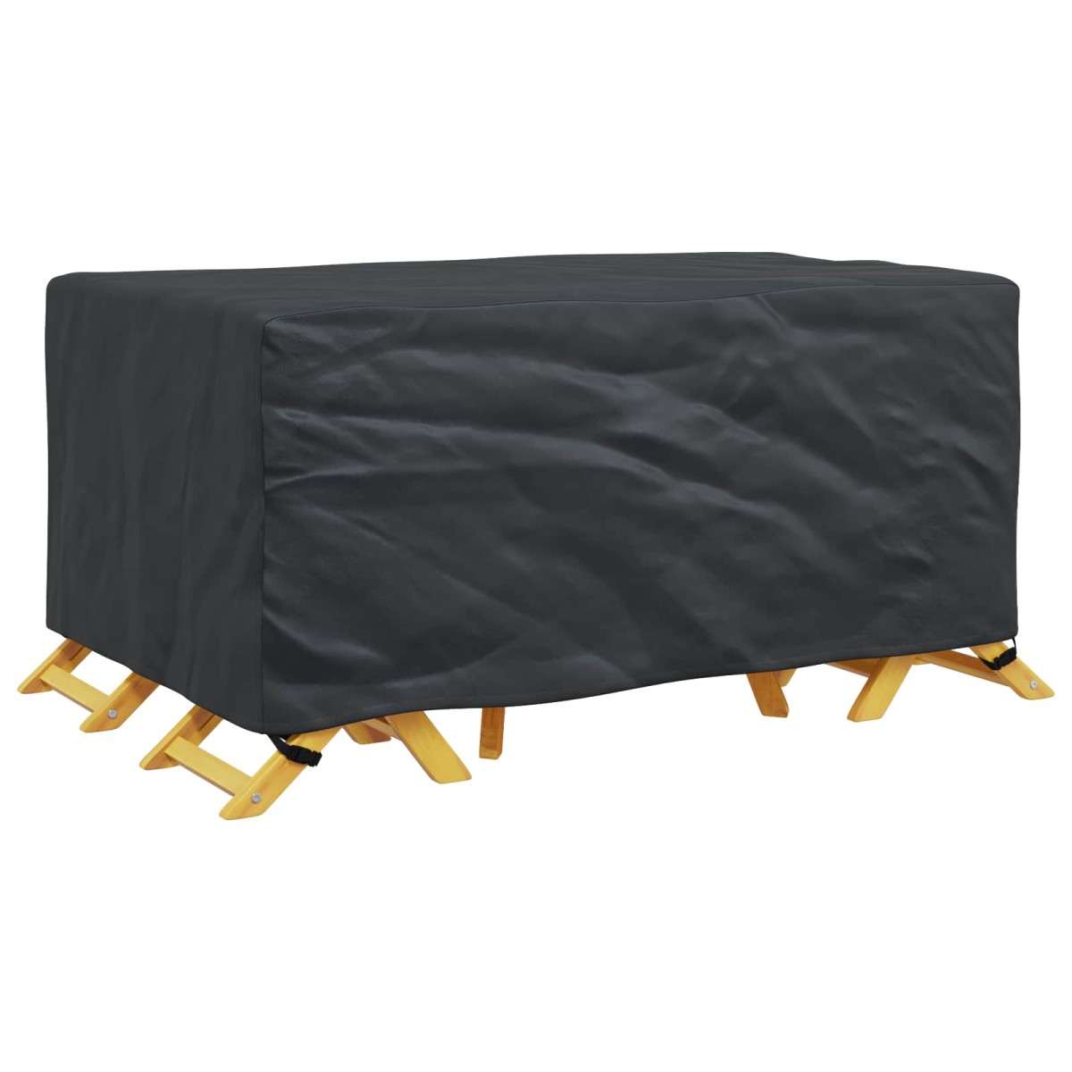 vidaXL Κάλυμμα επίπλων Μονόχρωμο Μαύρο 170 x 100 x 70 εκ. 210D
