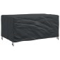 vidaXL Κάλυμμα επίπλων Μονόχρωμο Μαύρο 172 x 113 x 73 cm 600D