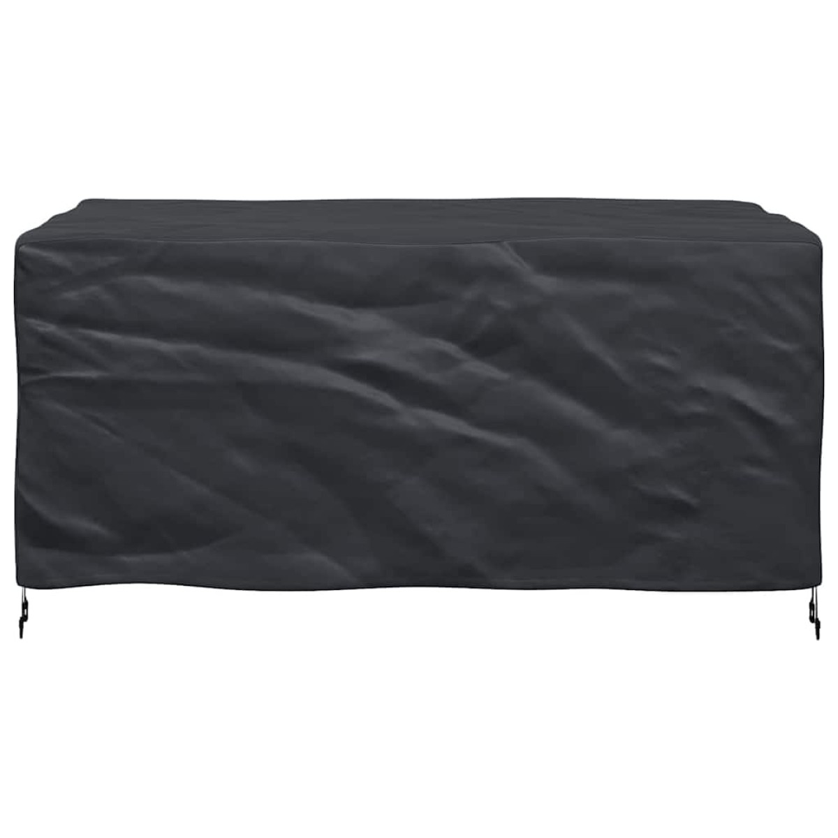 vidaXL Κάλυμμα επίπλων Μονόχρωμο Μαύρο 172 x 113 x 73 cm 600D