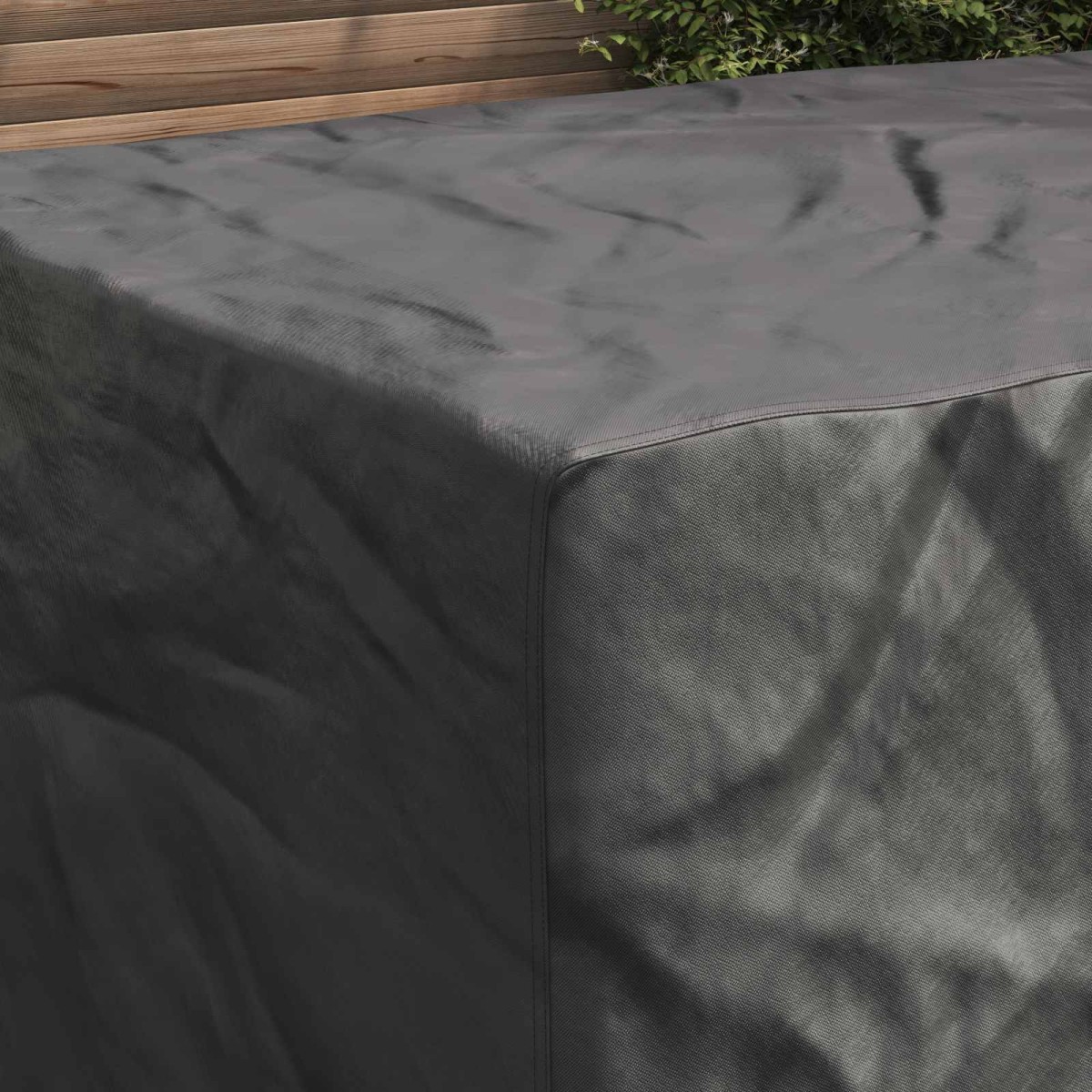 vidaXL Κάλυμμα επίπλων Μονόχρωμο Μαύρο 180 x 120 x 74 εκ. 420D