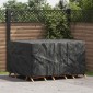vidaXL Κάλυμμα επίπλων Μονόχρωμο Μαύρο 180 x 120 x 74 εκ. 420D