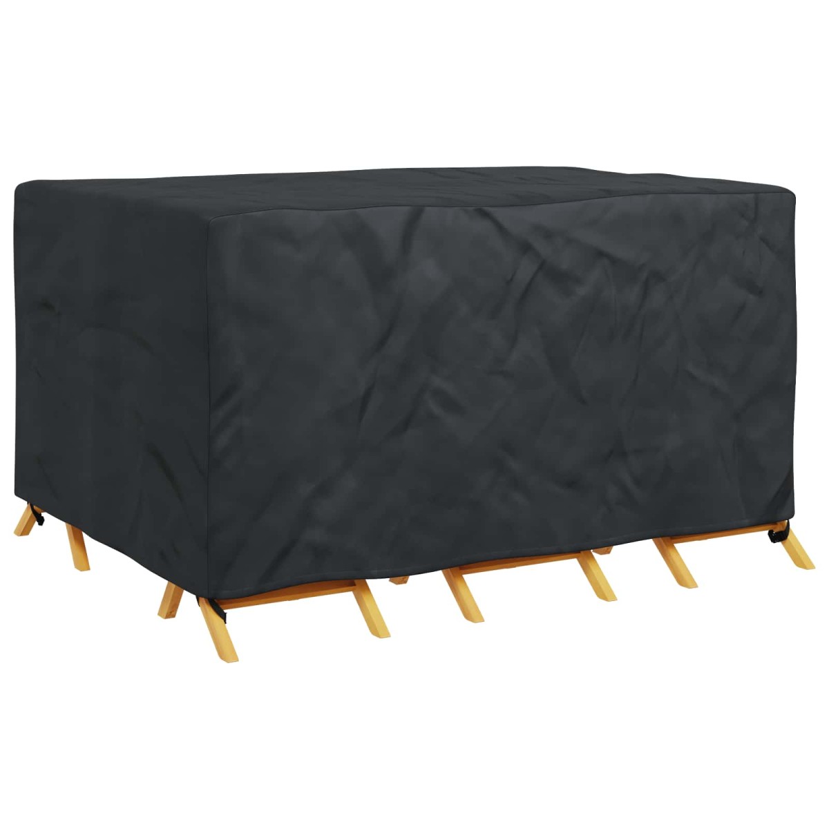 vidaXL Κάλυμμα επίπλων Μονόχρωμο Μαύρο 180 x 150 x 85 εκ. 420D