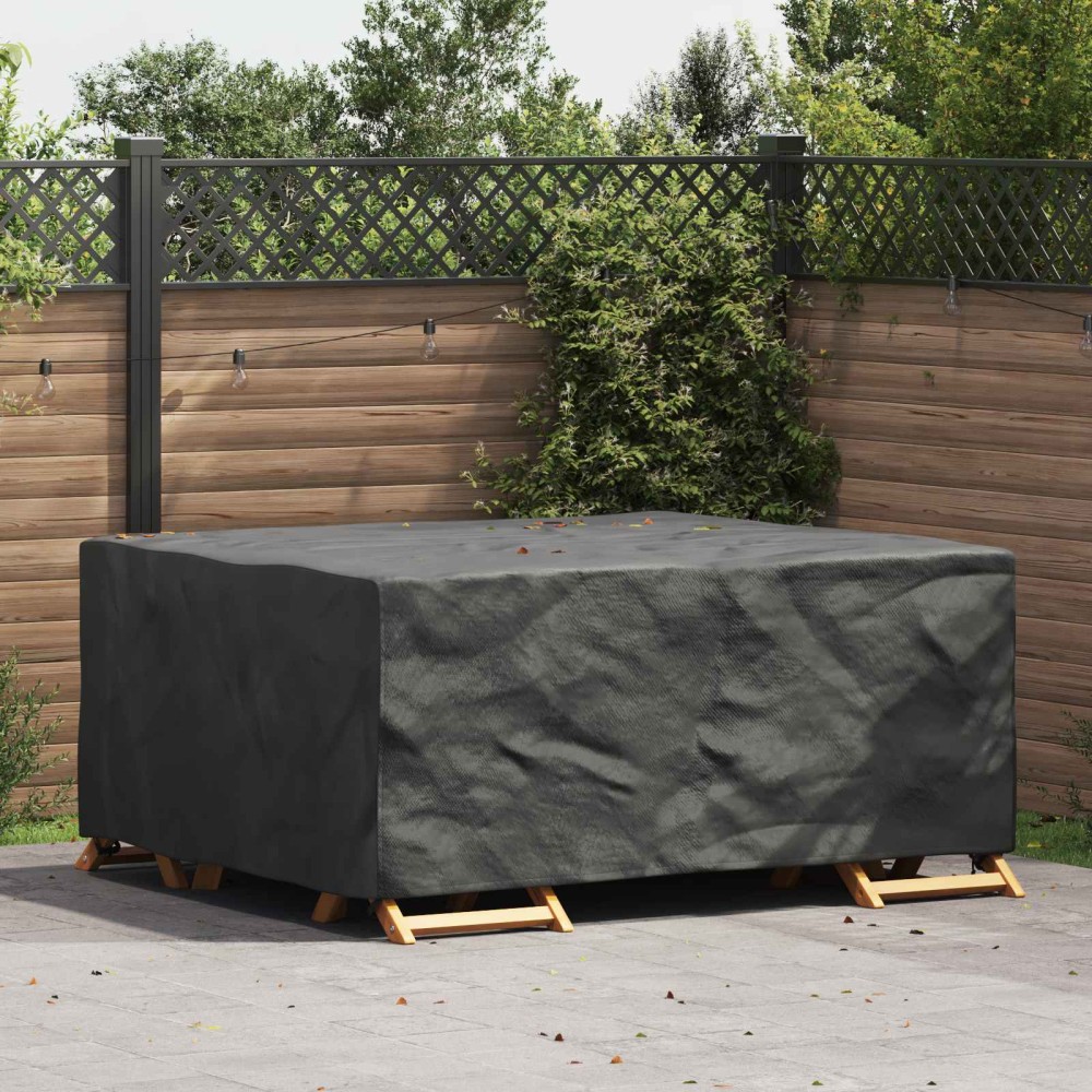 vidaXL Κάλυμμα επίπλων Μονόχρωμο Μαύρο 200 x 160 x 70 cm 210D