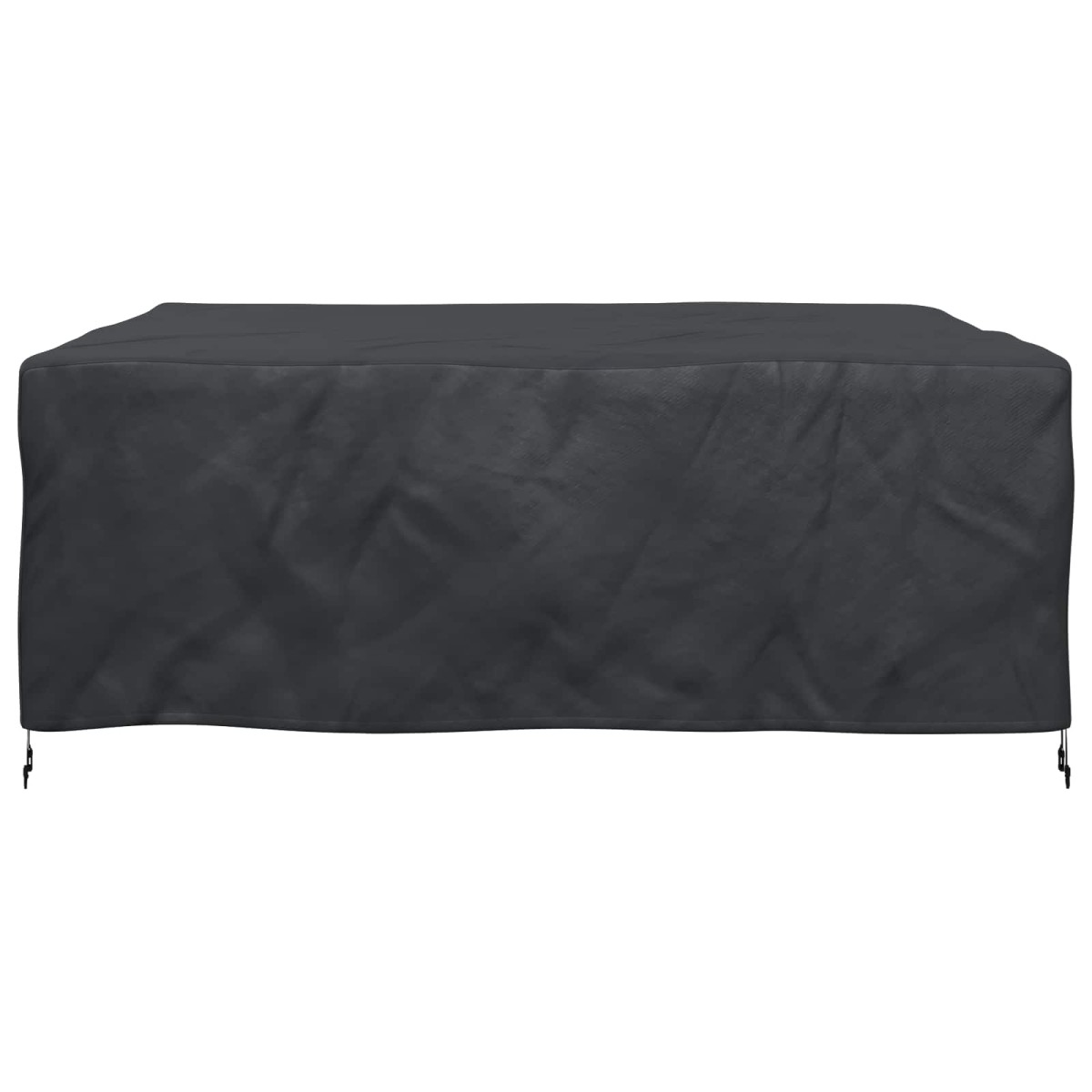 vidaXL Κάλυμμα επίπλων Μονόχρωμο Μαύρο 200 x 190 x 85 εκ. 210D