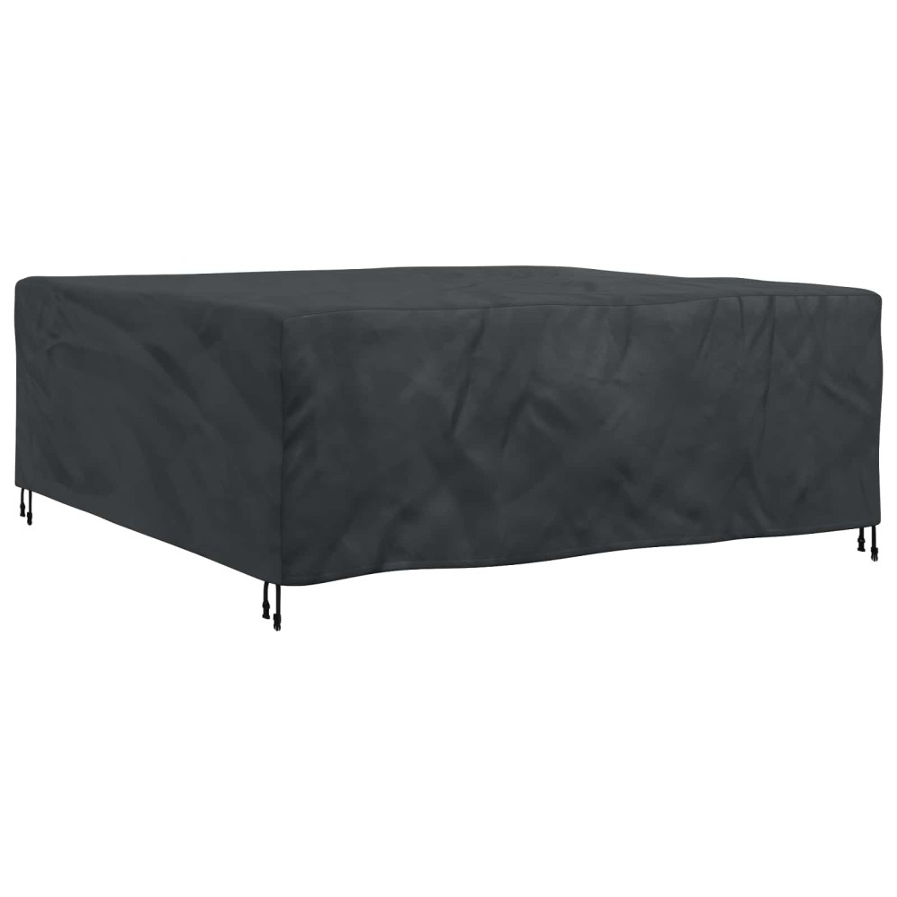 vidaXL Κάλυμμα επίπλων Μονόχρωμο Μαύρο 200 x 190 x 85 εκ. 600D