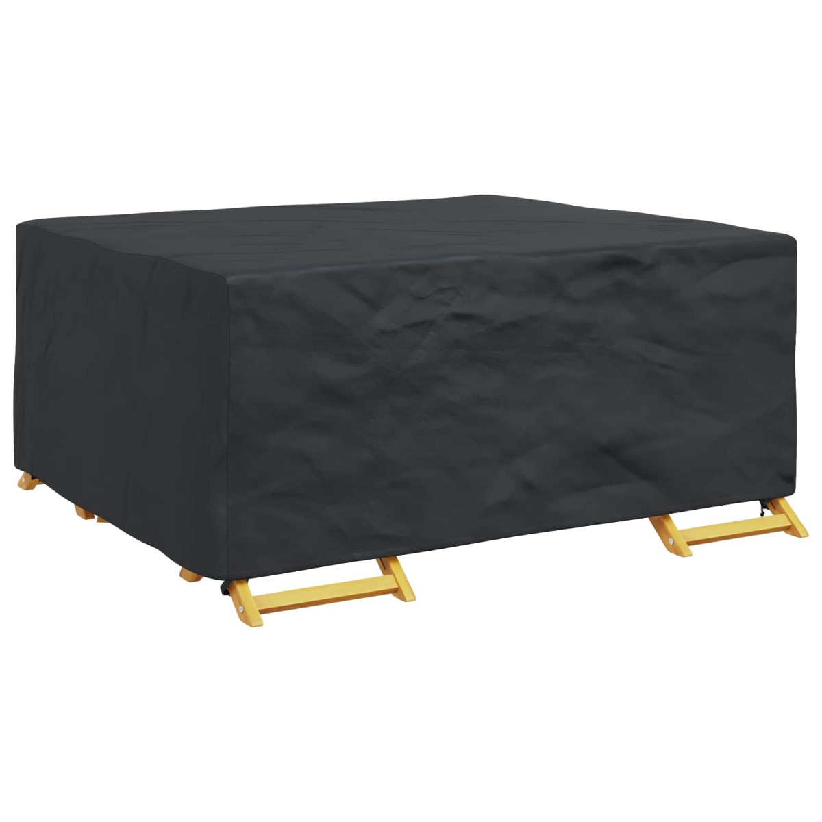 vidaXL Κάλυμμα επίπλων Μονόχρωμο Μαύρο 200 x 165 x 80 cm 420D