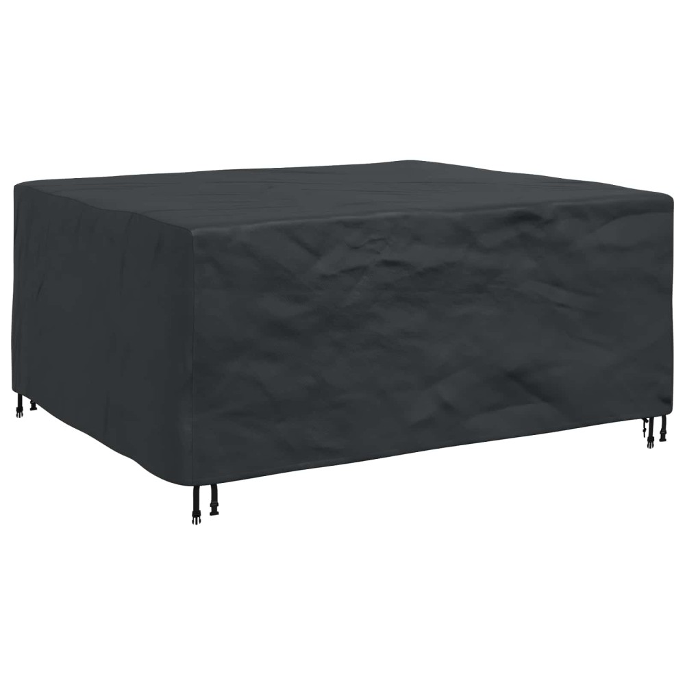 vidaXL Κάλυμμα επίπλων Μονόχρωμο Μαύρο 200 x 165 x 80 cm 600D