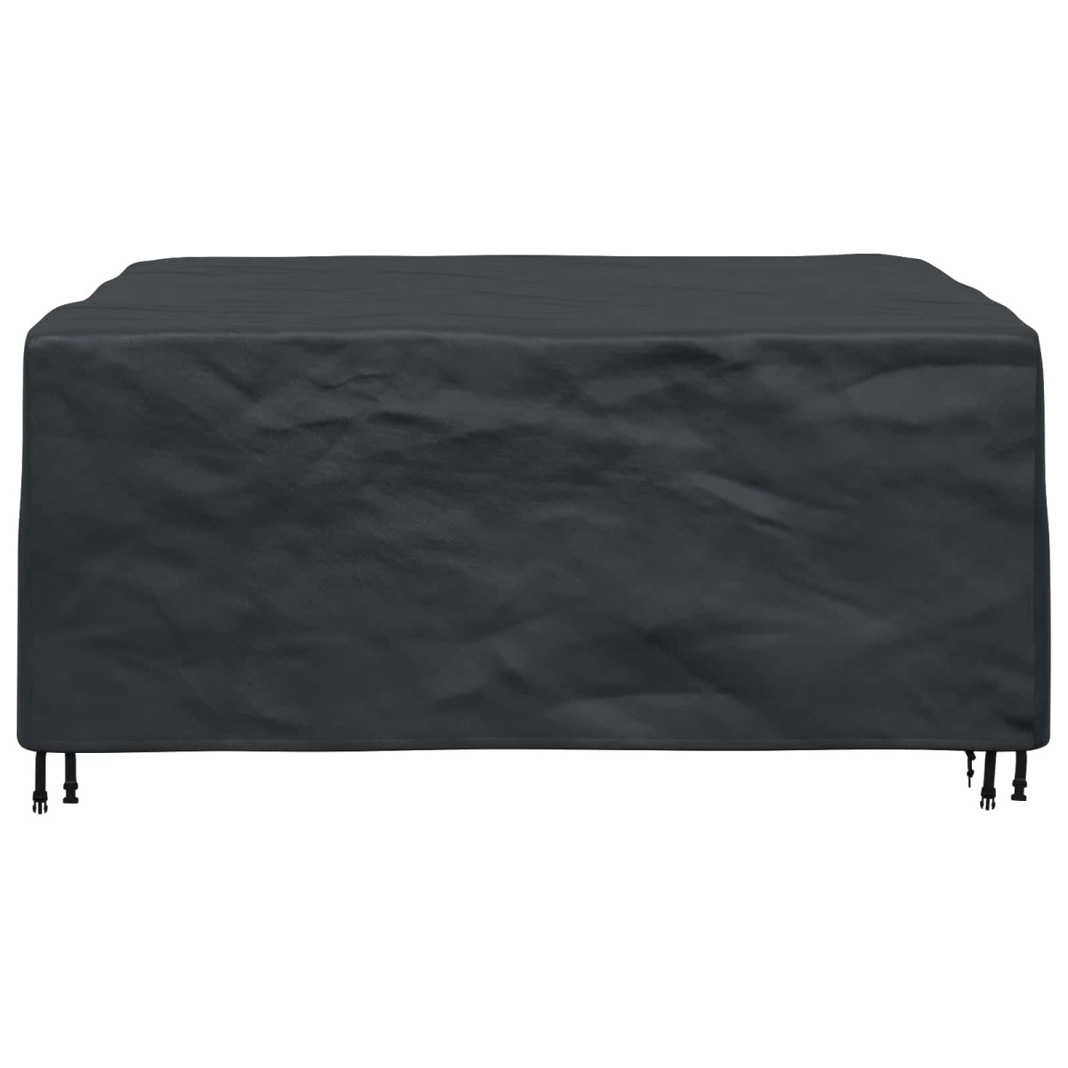vidaXL Κάλυμμα επίπλων Μονόχρωμο Μαύρο 200 x 165 x 80 cm 600D