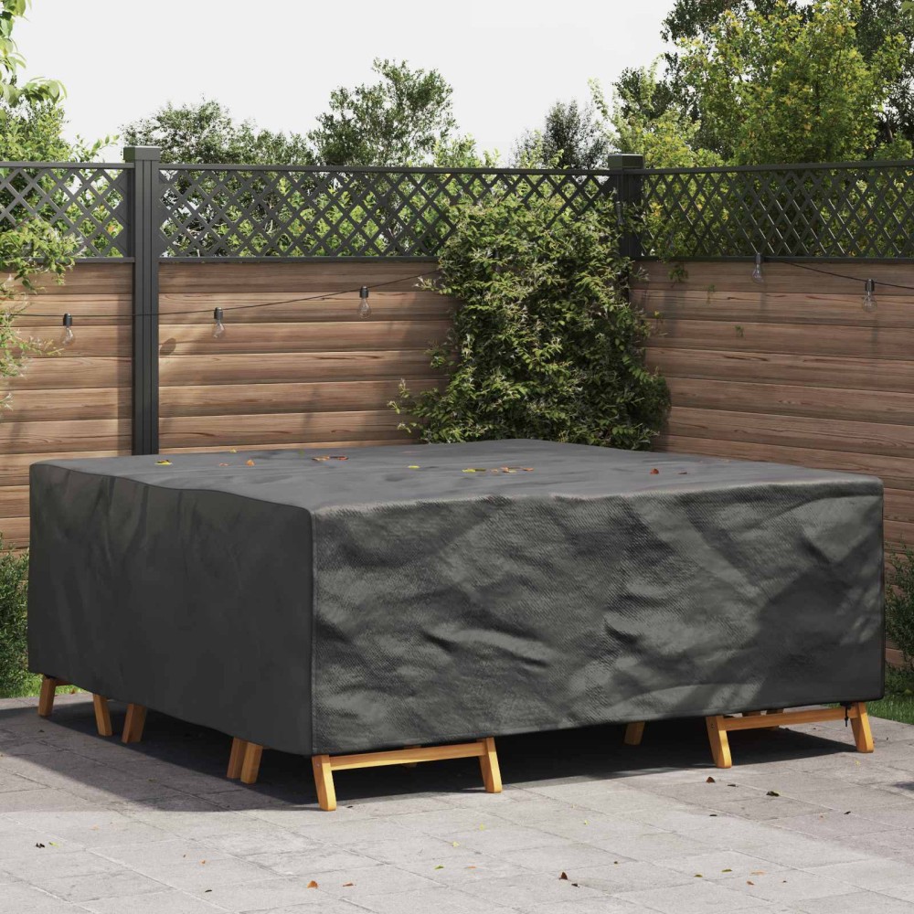 vidaXL Κάλυμμα επίπλων Μονόχρωμο Μαύρο 200 x 200 x 90 εκ. 420D