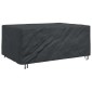 vidaXL Κάλυμμα επίπλων Μονόχρωμο Μαύρο 210 x 130 x 70 εκ. 210D