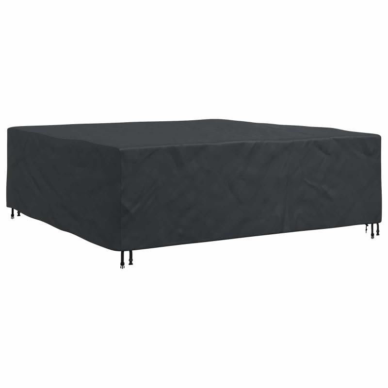 vidaXL Κάλυμμα επίπλων Μονόχρωμο Μαύρο 220 x 220 x 70 εκ. 600D