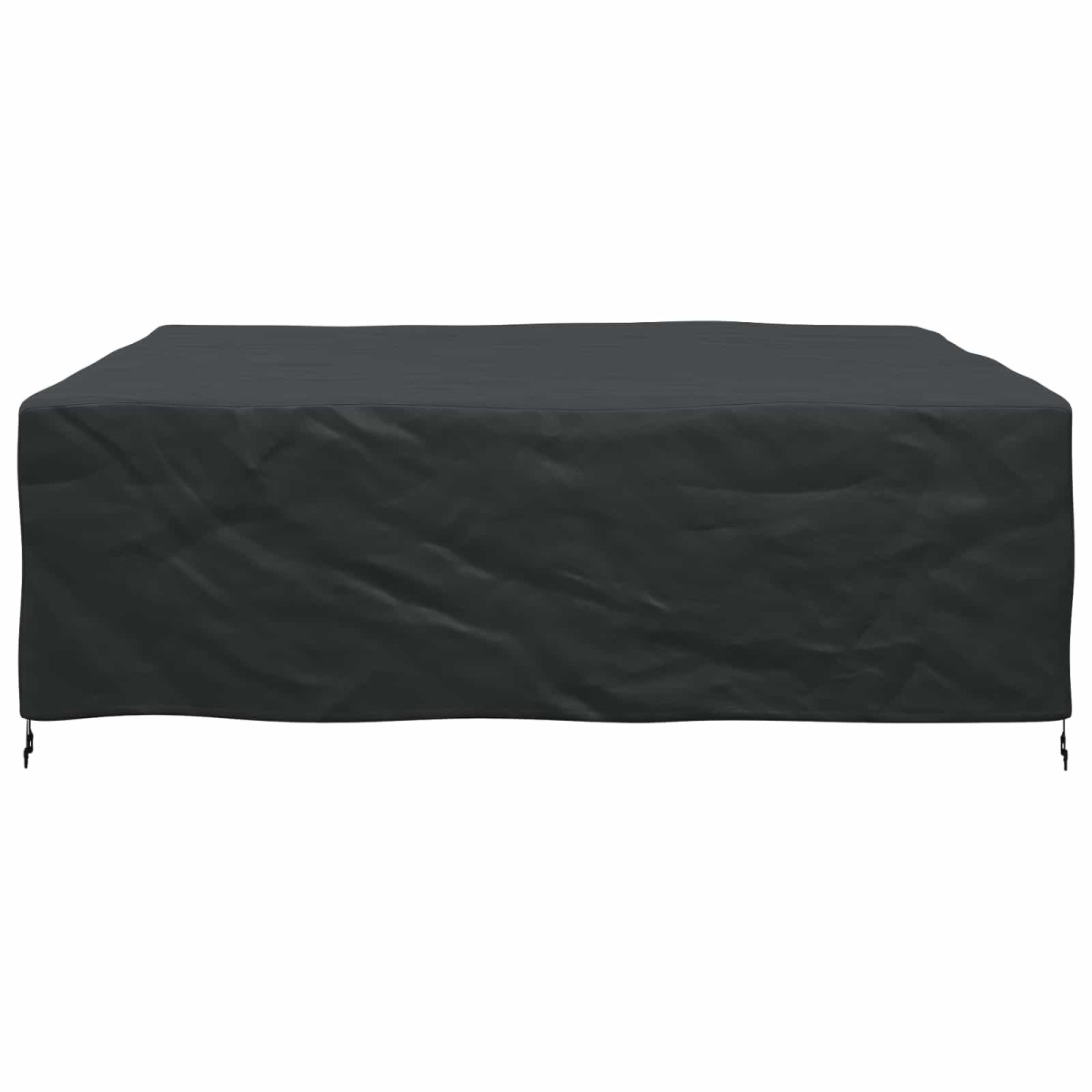 vidaXL Κάλυμμα επίπλων Μονόχρωμο Μαύρο 220 x 220 x 70 εκ. 600D
