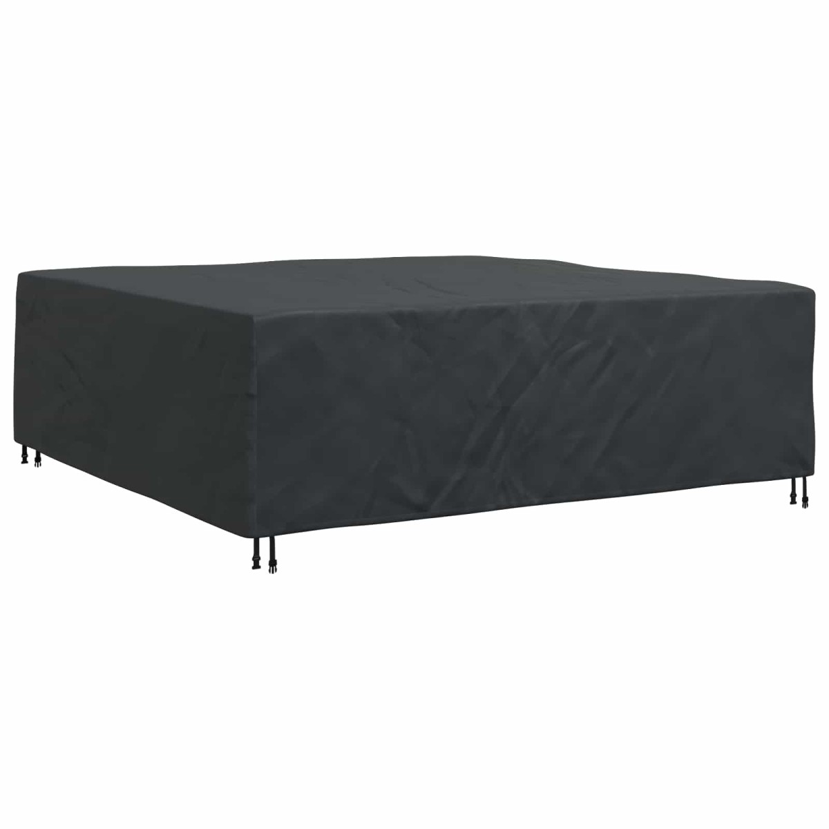 vidaXL Κάλυμμα επίπλων Μονόχρωμο Μαύρο 220 x 220 x 70 εκ. 600D