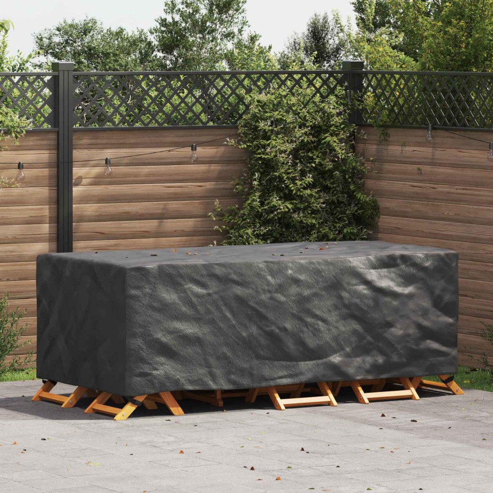 vidaXL Κάλυμμα επίπλων Μονόχρωμο Μαύρο 229 x 113 x 73 cm 210D