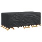 vidaXL Κάλυμμα επίπλων Μονόχρωμο Μαύρο 229 x 113 x 73 cm 210D