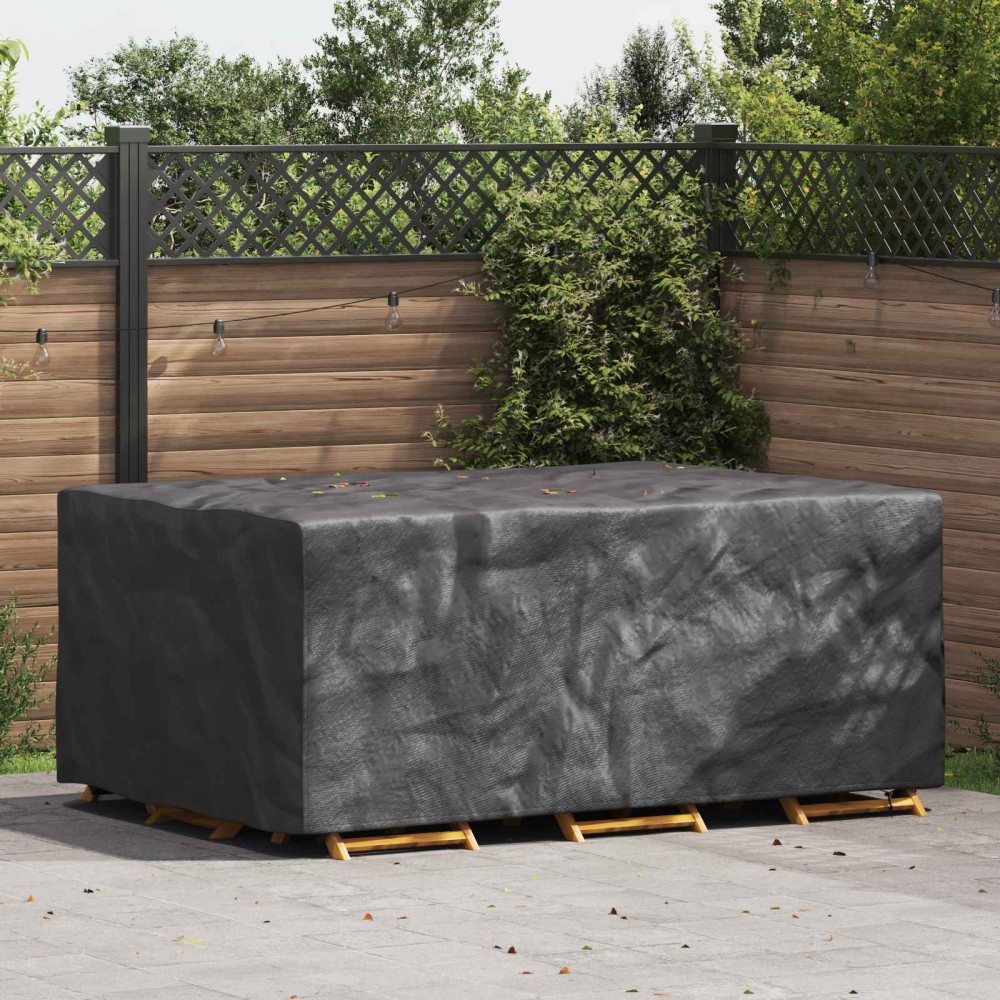 vidaXL Κάλυμμα επίπλων Μονόχρωμο Μαύρο 230 x 165 x 80 cm 420D
