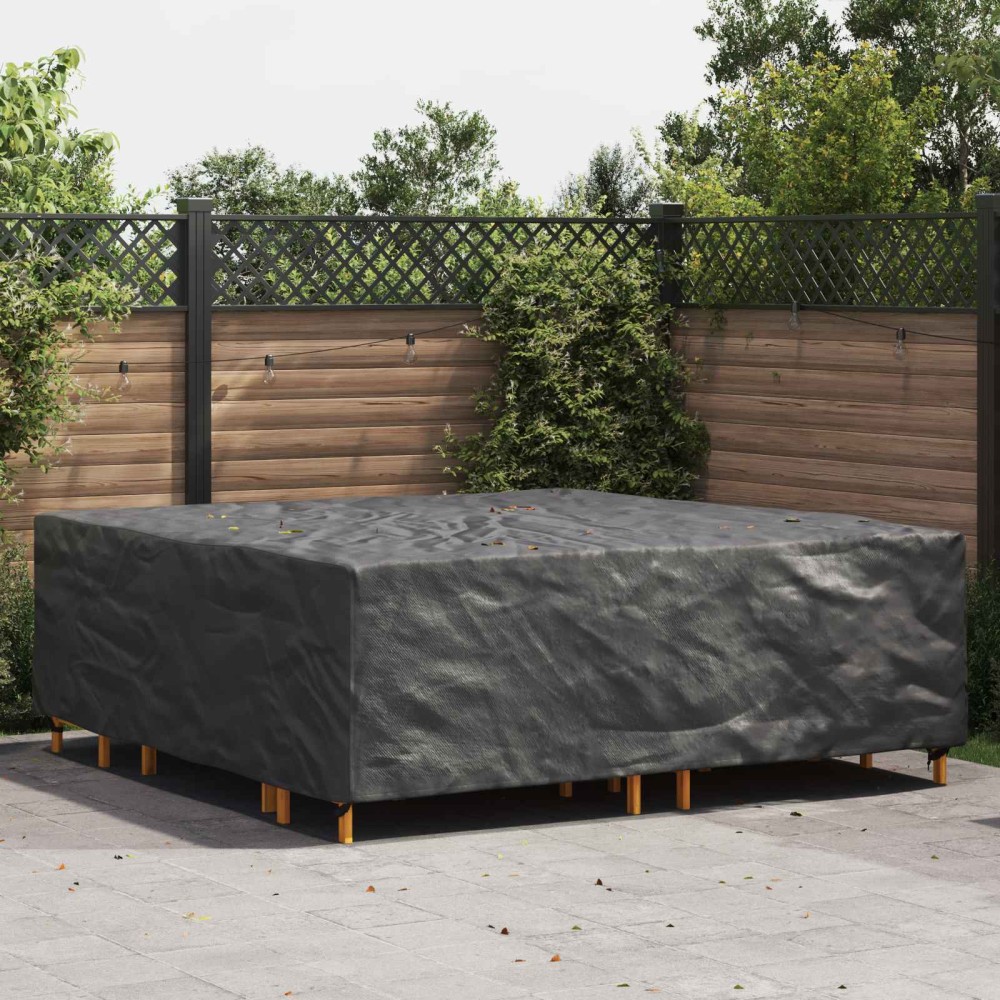 vidaXL Κάλυμμα επίπλων Μονόχρωμο Μαύρο 235 x 235 x 70 εκ. 420D