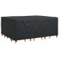 vidaXL Κάλυμμα επίπλων Μονόχρωμο Μαύρο 240 x 190 x 90 εκ. 600D