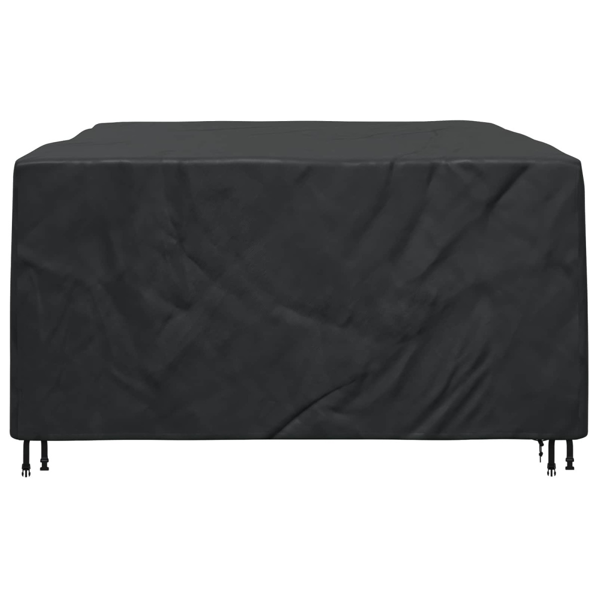 vidaXL Κάλυμμα επίπλων Μονόχρωμο Μαύρο 240 x 190 x 90 εκ. 600D