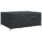 vidaXL Κάλυμμα επίπλων Μονόχρωμο Μαύρο 240 x 190 x 90 εκ. 600D
