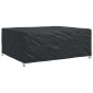 vidaXL Κάλυμμα επίπλων Μονόχρωμο Μαύρο 250 x 210 x 70 εκ. 420D