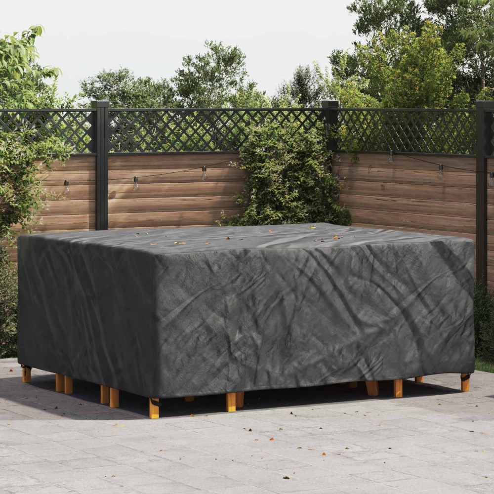 vidaXL Κάλυμμα επίπλων Μονόχρωμο Μαύρο 250 x 210 x 90 cm 600D