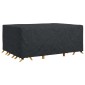vidaXL Κάλυμμα επίπλων Μονόχρωμο Μαύρο 270 x 180 x 90 εκ. 210D
