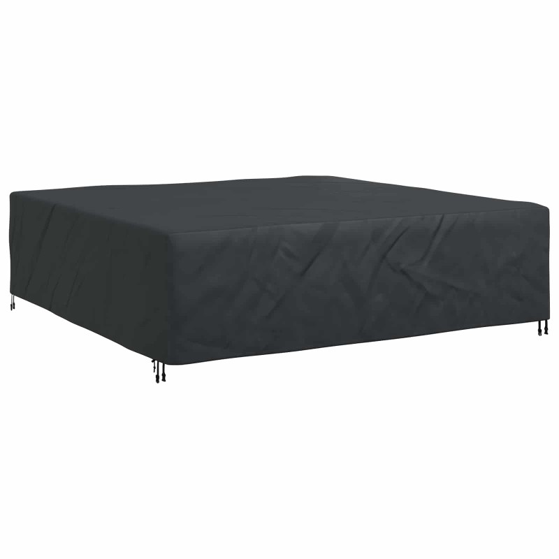 vidaXL Κάλυμμα επίπλων Μονόχρωμο Μαύρο 275 x 275 x 70 εκ. 600D
