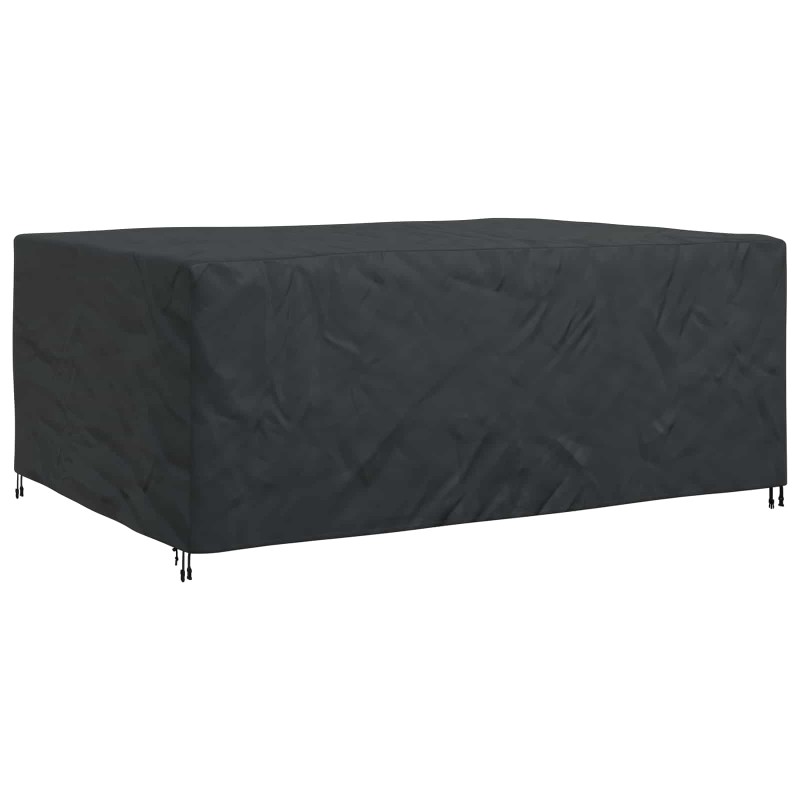 vidaXL Κάλυμμα επίπλων Μονόχρωμο Μαύρο 280 x 204 x 106 εκ. 210D