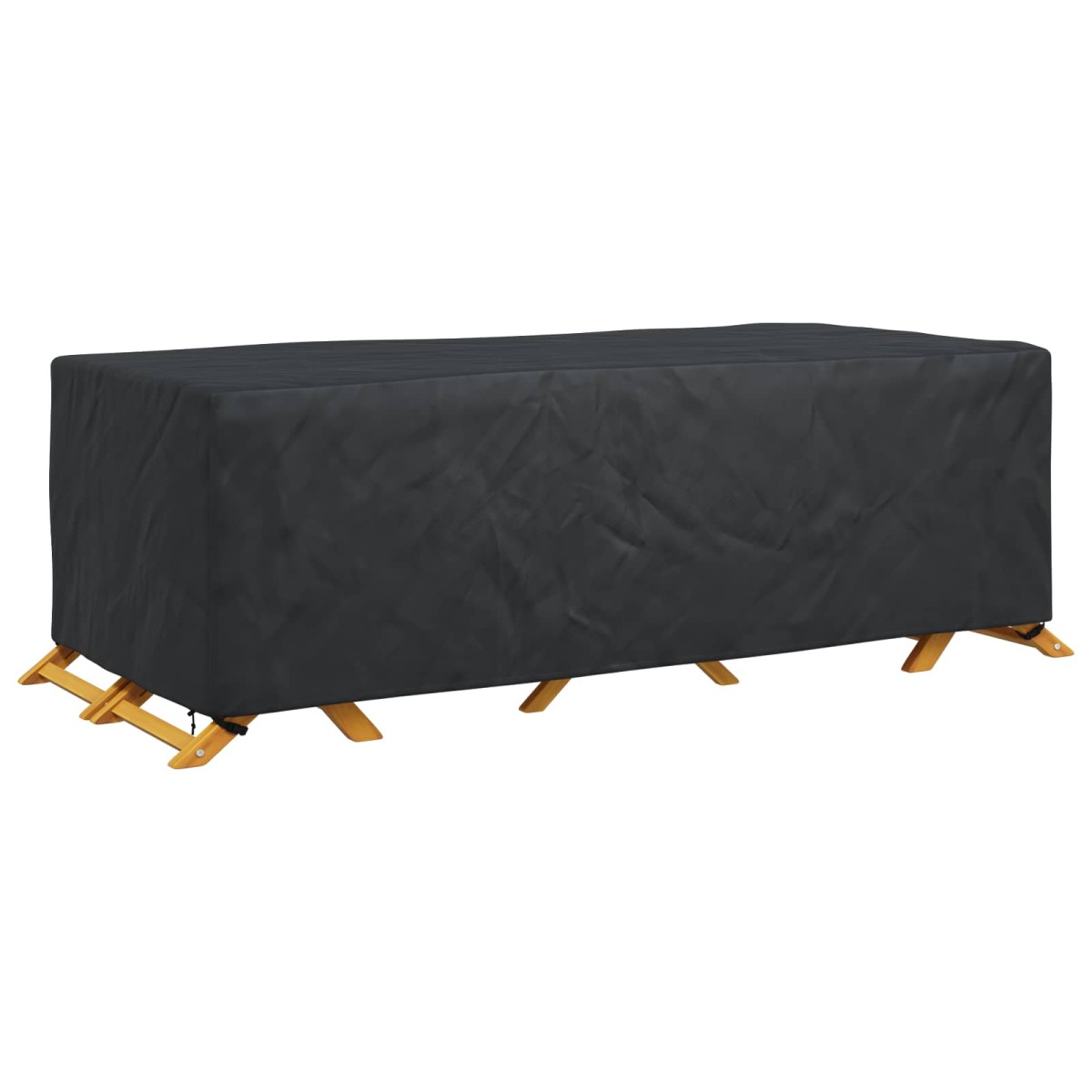 vidaXL Κάλυμμα επίπλων Μονόχρωμο Μαύρο 300 x 110 x 70 εκ. 210D