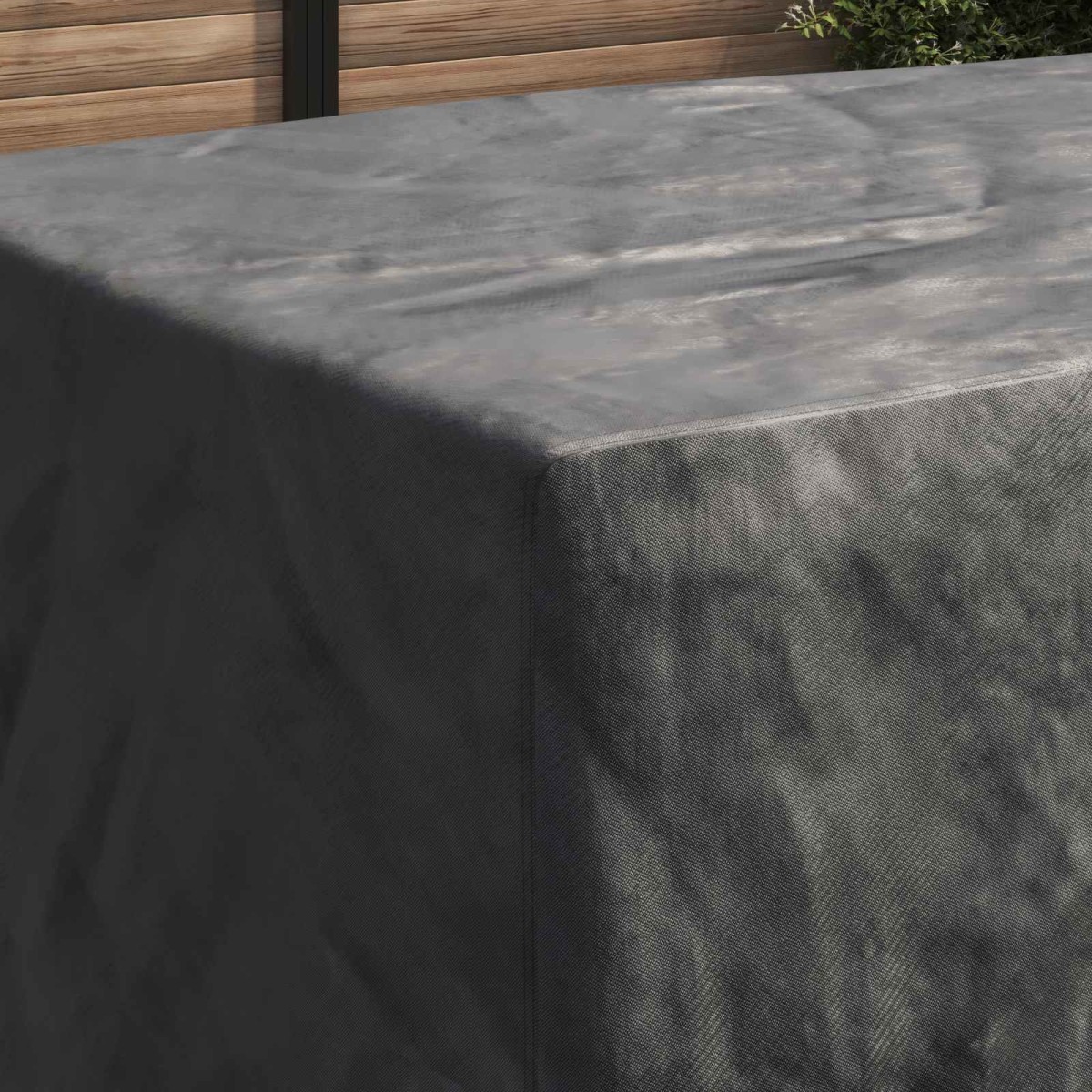vidaXL Κάλυμμα επίπλων Μονόχρωμο Μαύρο 300 x 140 x 90 cm 210D