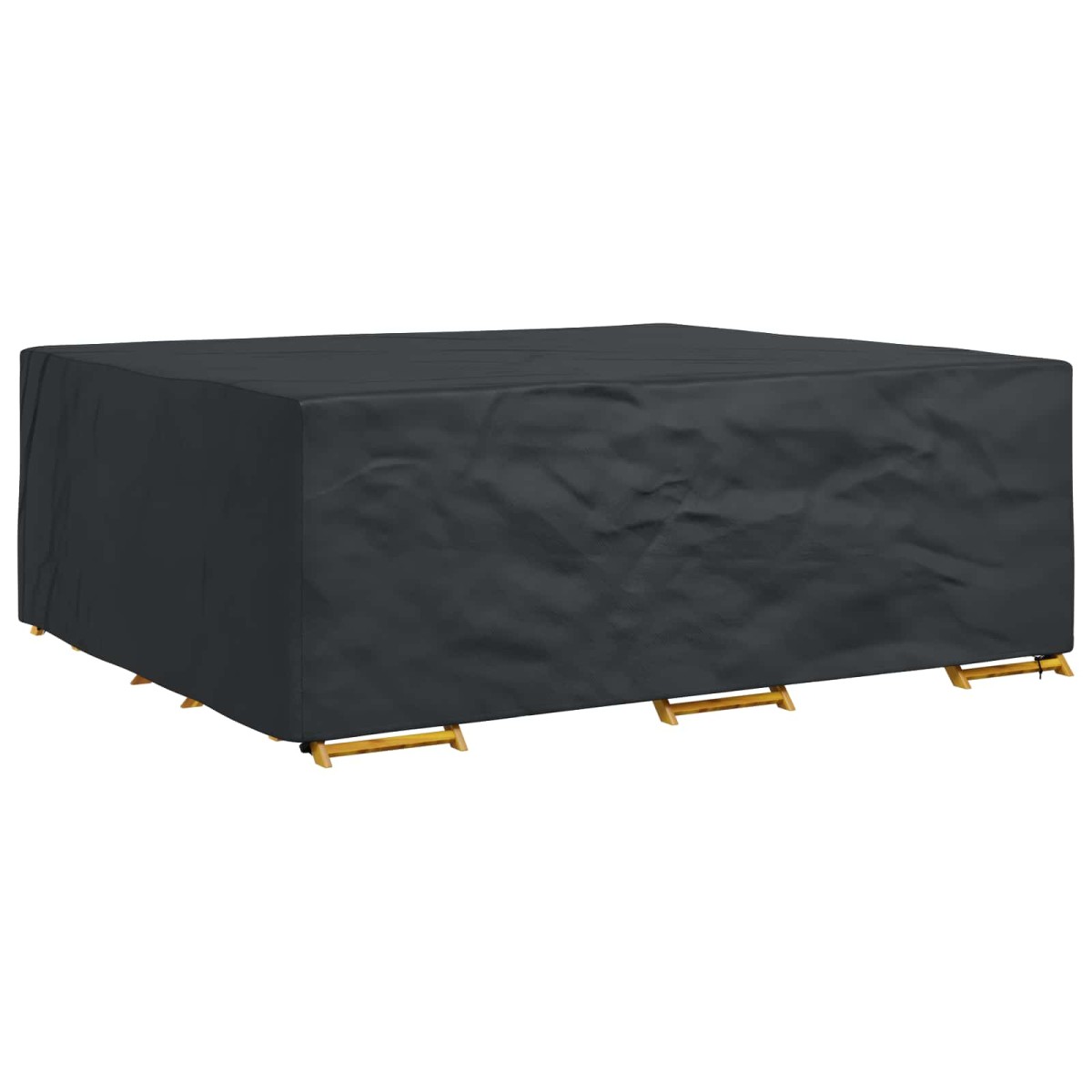 vidaXL Κάλυμμα επίπλων Μονόχρωμο Μαύρο 300 x 250 x 70 εκ. 420D