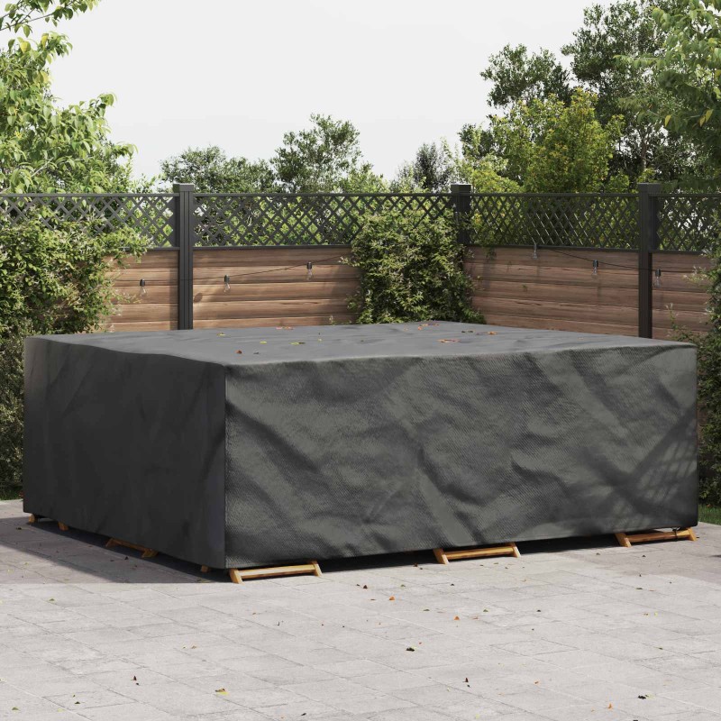 vidaXL Κάλυμμα επίπλων Μονόχρωμο Μαύρο 300 x 250 x 70 εκ. 420D