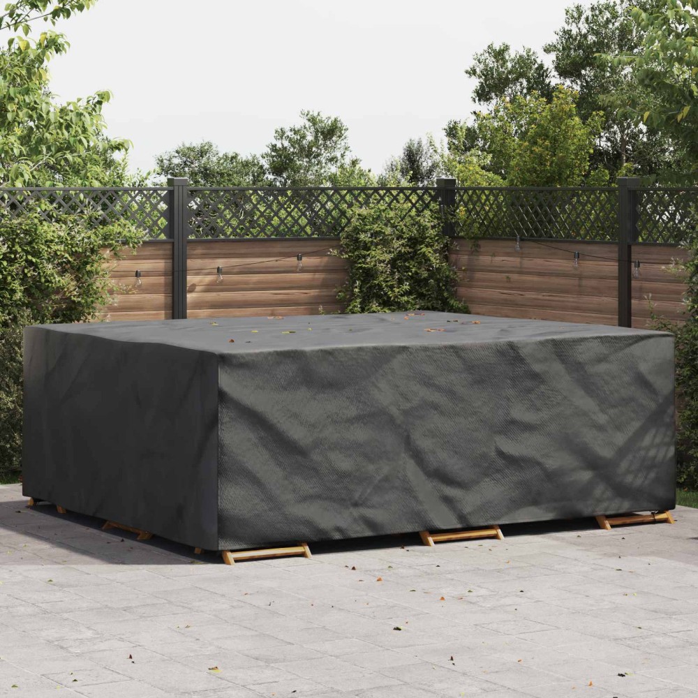 vidaXL Κάλυμμα επίπλων Μονόχρωμο Μαύρο 300 x 250 x 100 cm 210D